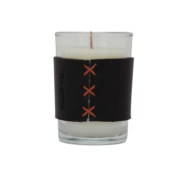 HARPER 8oz. Candle with Leather Sleeve - Image 4