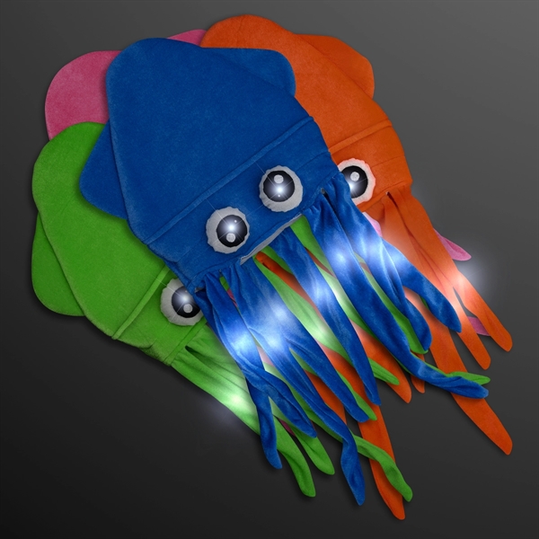 Flashing Blinky Silly Squid Hats - Image 1