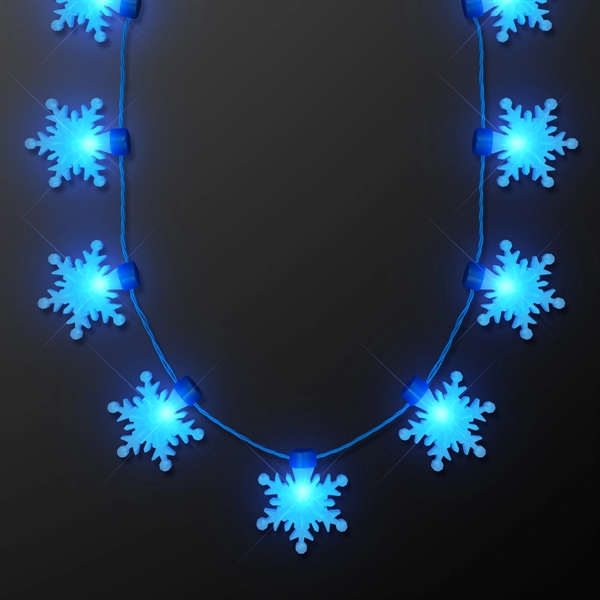 LED Snowflakes String Lights Necklace
