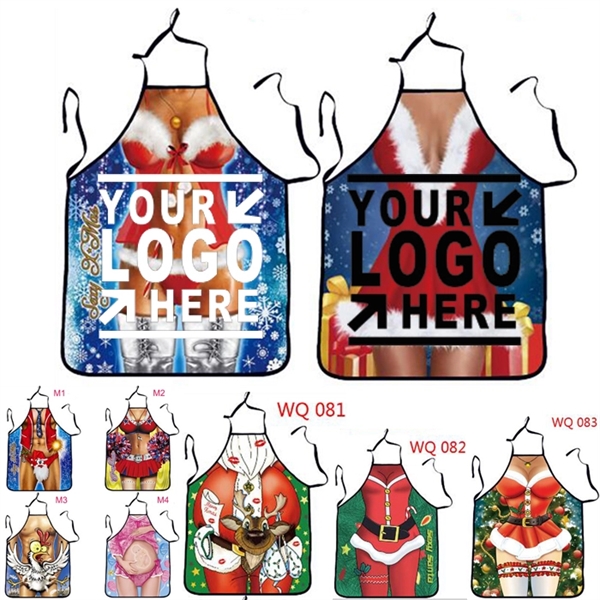 Fully Sublimated Apron with Neck and Waist Ties - Image 1
