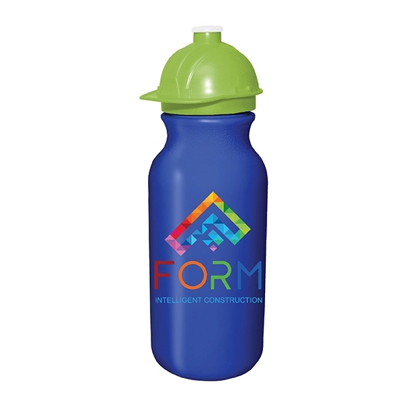 20 oz. Value Cycle Bottle with Safety Helmet Push 'n Pull Ca - Image 3