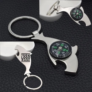 Key Ring With a Wheel Compass
