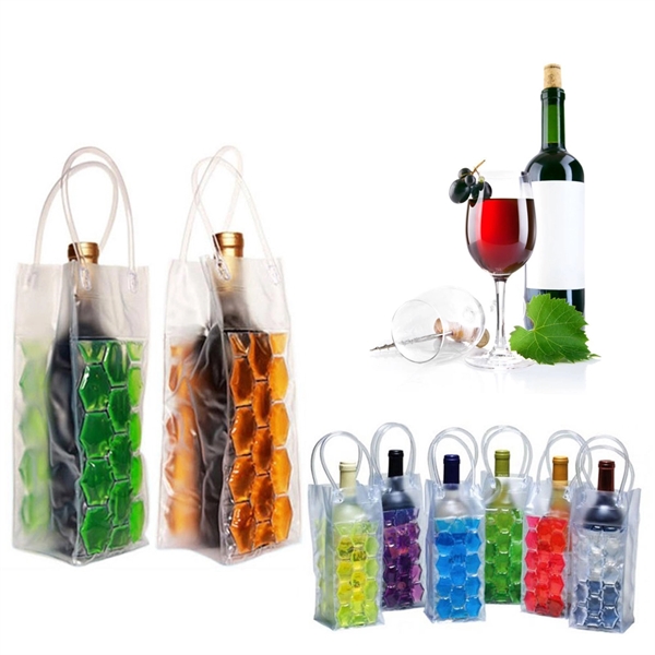 Ice Gel Bag PVC Wine Cooler Bag - Image 1