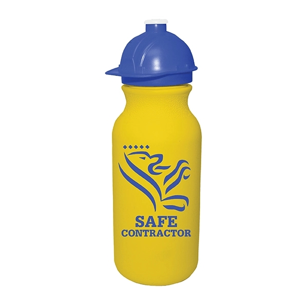 20 oz. Value Cycle Bottle w/ Safety Helmet Push 'n Pull Cap - Image 3
