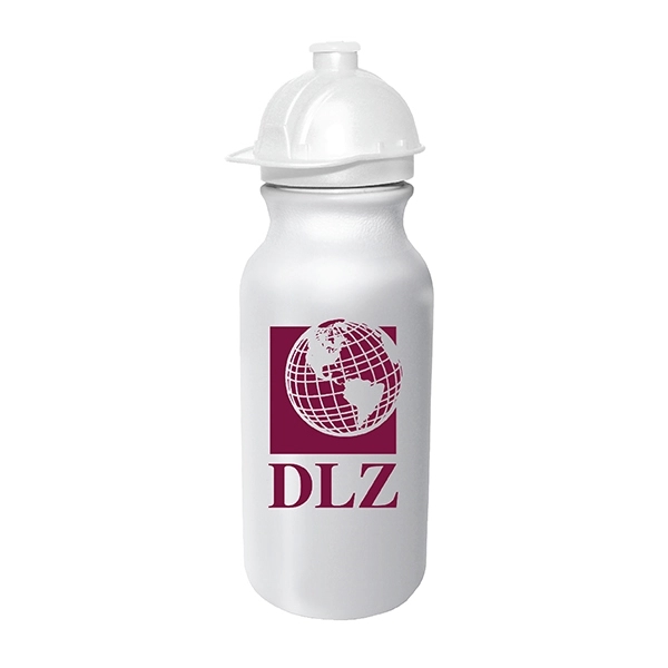 20 oz. Value Cycle Bottle w/ Safety Helmet Push 'n Pull Cap - Image 4