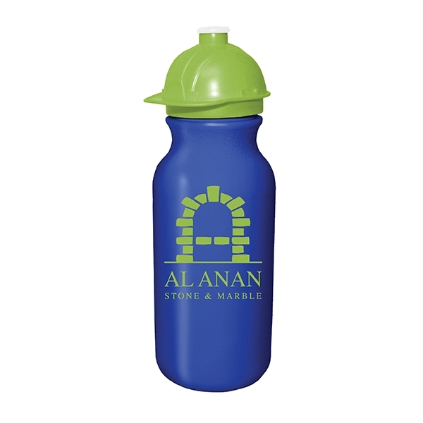 20 oz. Value Cycle Bottle w/ Safety Helmet Push 'n Pull Cap - Image 5