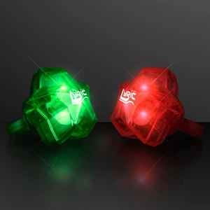 LED Sparkling Stars Christmas Rings, Assorted Colors