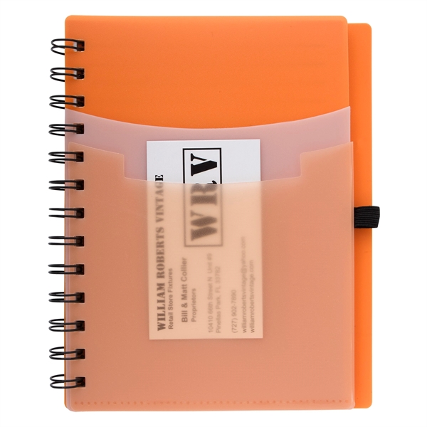 5" x 7" Tri-Pocket Notebook & Pen - Image 2