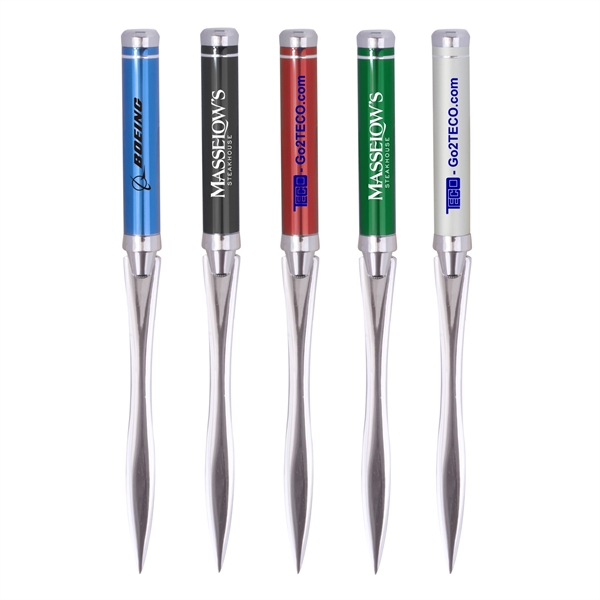 Metal Ballpoint Pen & Pencil with Letter Opener Gift Set - Image 2