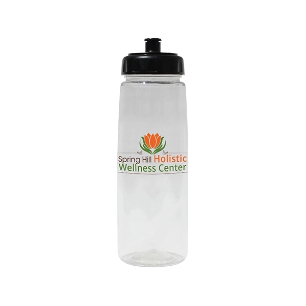 30 oz. Poly-Saver PET Bottle with Push 'n Pull Cap, Full Col - Image 2