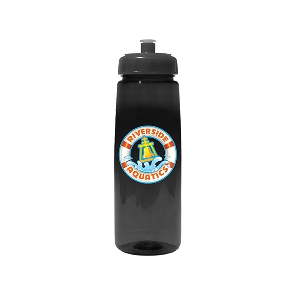 30 oz. Poly-Saver PET Bottle with Push 'n Pull Cap, Full Col - Image 6