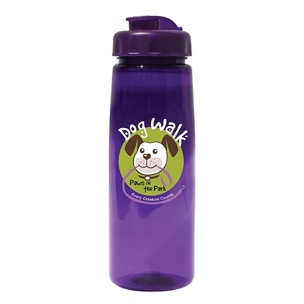 30 oz. Poly-Saver PET Bottle with Flip Top Cap, Full Color D - Image 4