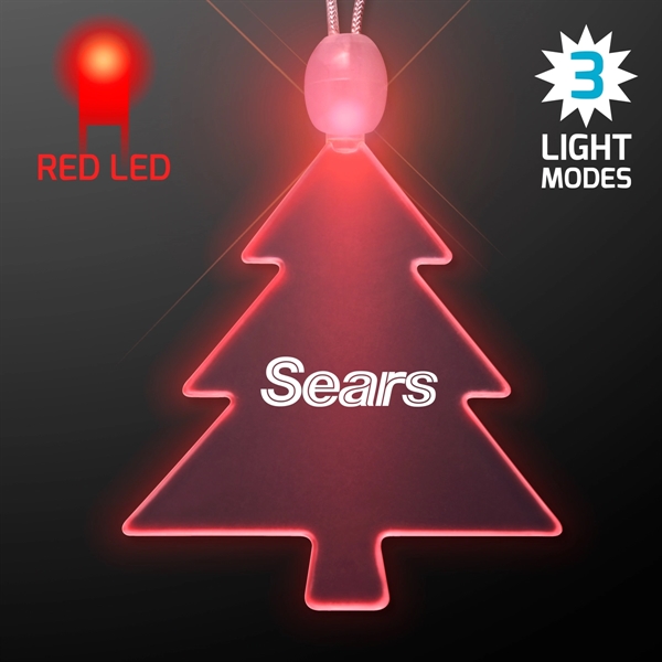 Acrylic Christmas Tree Shape Necklace with LED - Image 5