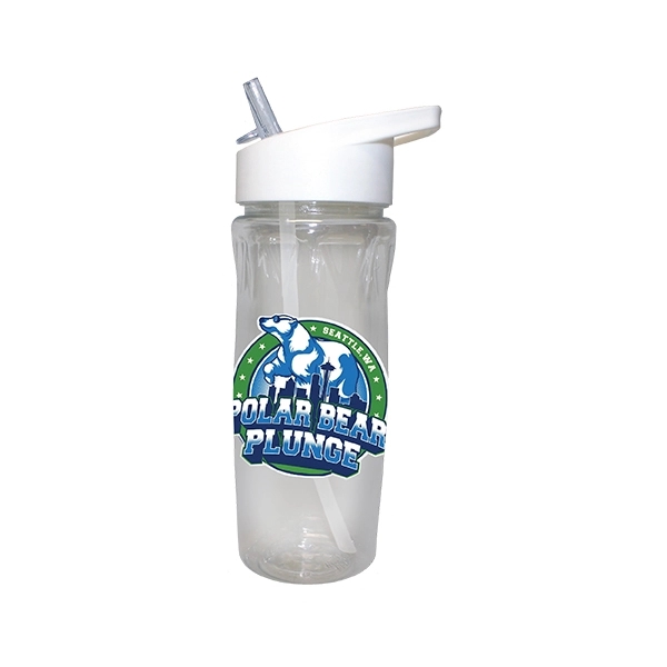 18 oz. Poly-Saver PET Bottle with Straw Cap, Full Color Digi - Image 21