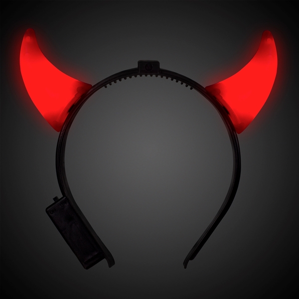 Light Up Red Devil Horn Headboppers - Image 3