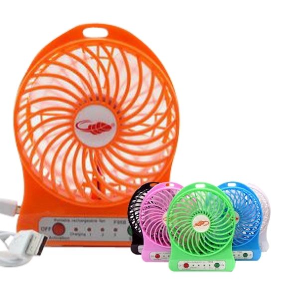 Desktop Rechargeable USB Fan With 3 Speed And 1200mAh Built - Image 1