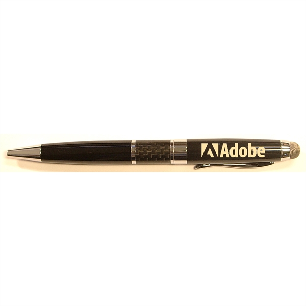 Executive High Carbon Fiber Brass Stylus Pen - Image 1