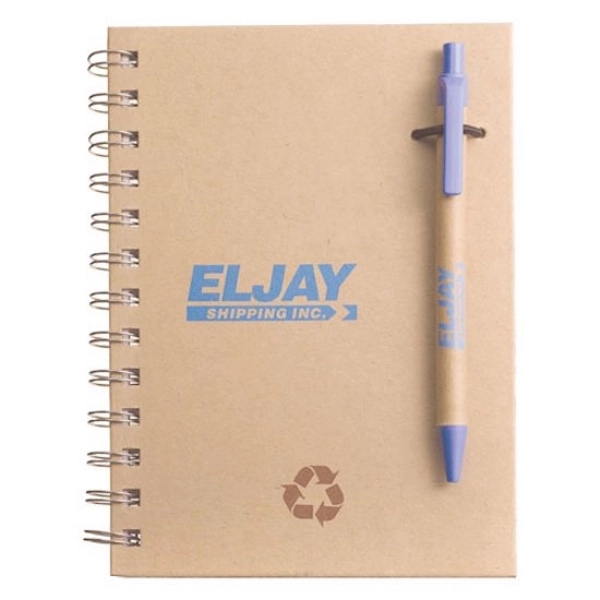 Recycled Notebook/Pen Combo - 4"x6" - Image 1