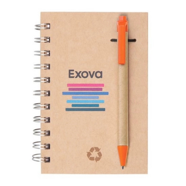 Recycled Notebook/Pen Combo - 4"x6" - Image 4