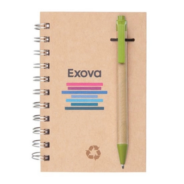 Recycled Notebook/Pen Combo - 4"x6" - Image 5