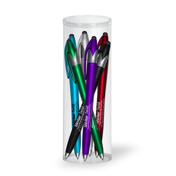 iWriter® Twist Stylus Pen Combo 6 Pack Tube Set - Image 2