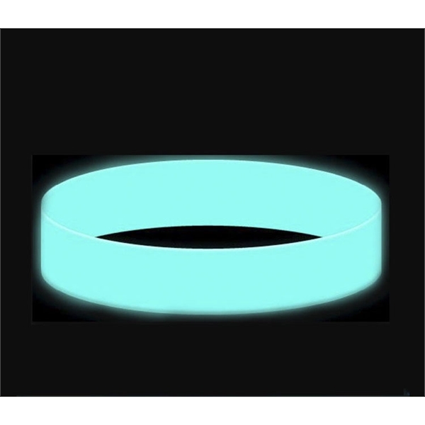 Glow in the Dark Embossed Silicone Bracelet/ Wristband - Image 3