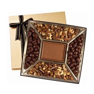 Small Custom Molded Chocolate & Nuts Delights Gift Box