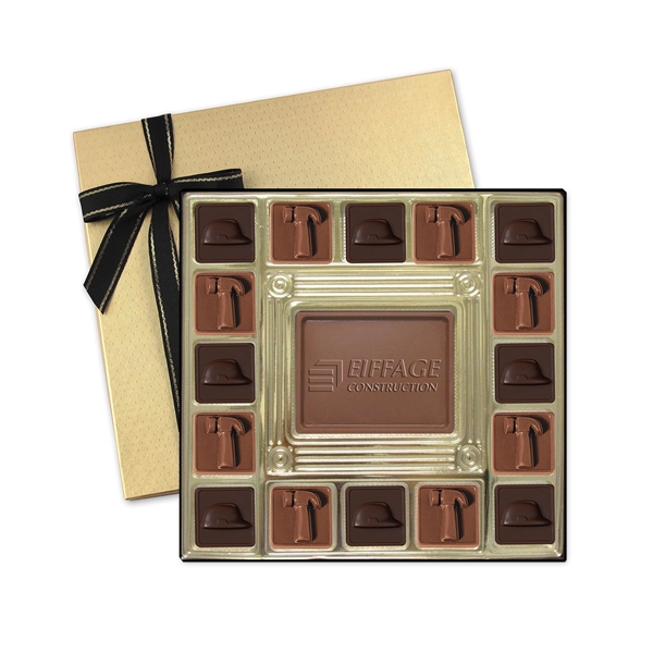 Custom Molded Chocolate Squares Gift Box - Image 1