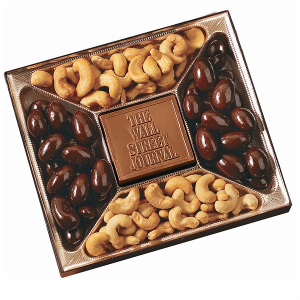 Small custom molded chocolate & nuts delights gift box - Image 1