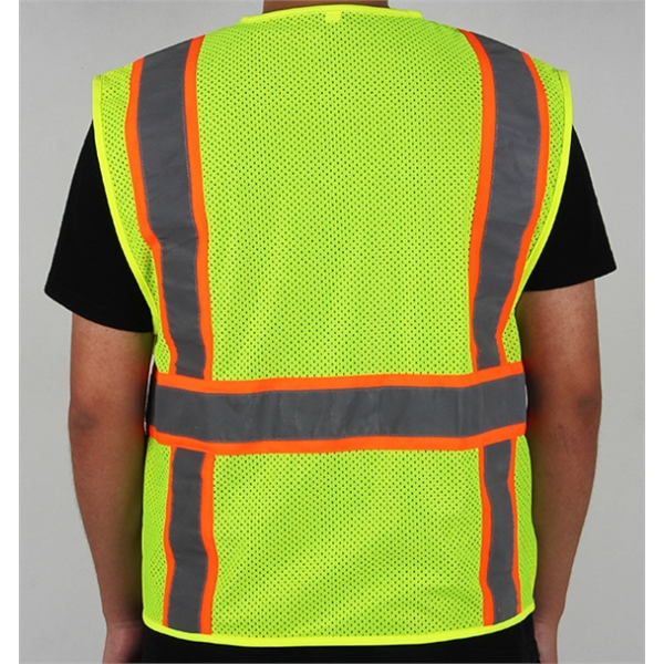 Mesh Reflective Safety Vest With Pockets - Image 4