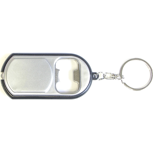 Ultra thin flashlight with metal bottle opener key ring - Image 7