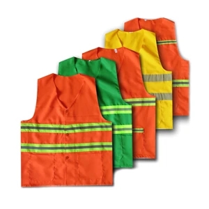 Reflective Safety Vest with Two Pockets