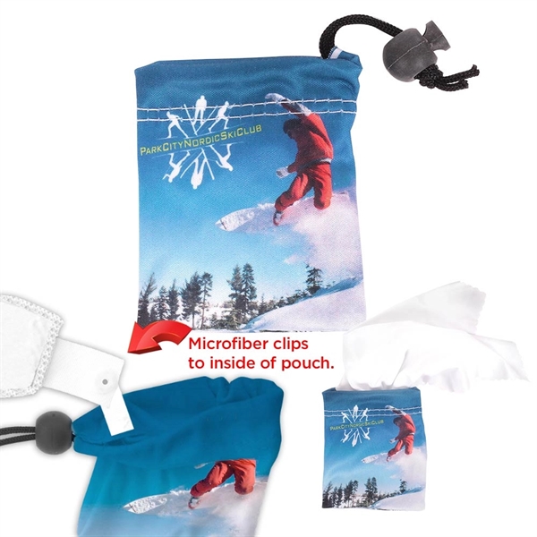 Microfiber Pouch and Cloth - Image 1