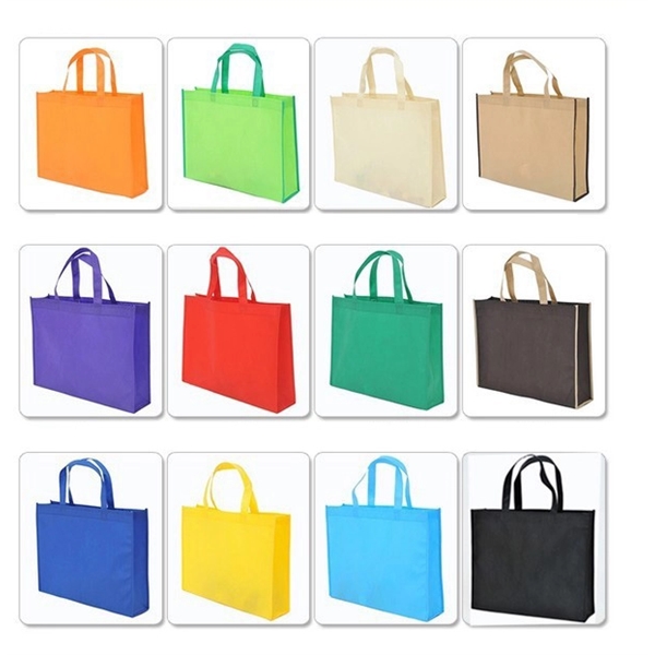 Non-Woven Grocery Tote Bag (13 3/4" W x 11 3/4" H x 4" D) - Image 6