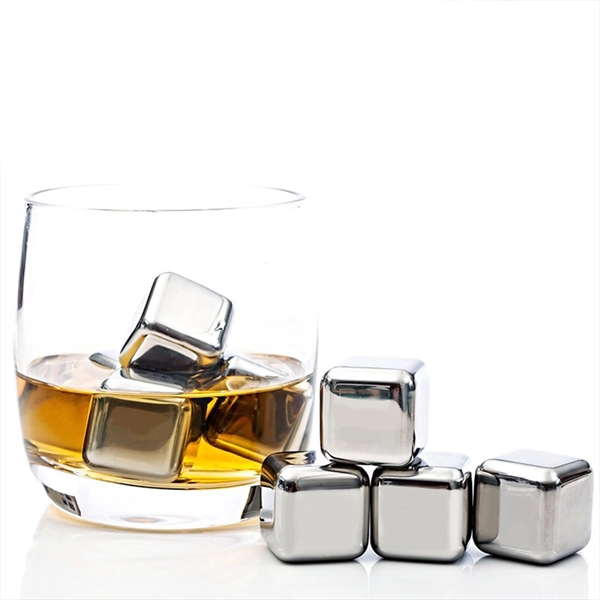 Stainless Steel Whiskey Cubes - Image 1