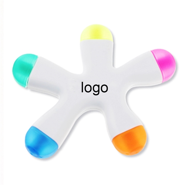 Funky Shaped Five color Highlighter - Image 1