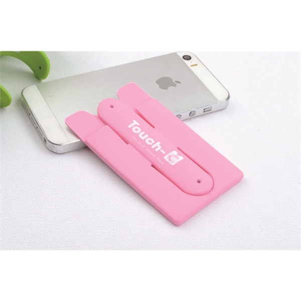 Silicone Cell Phone Stand w/Card Holder - Image 7