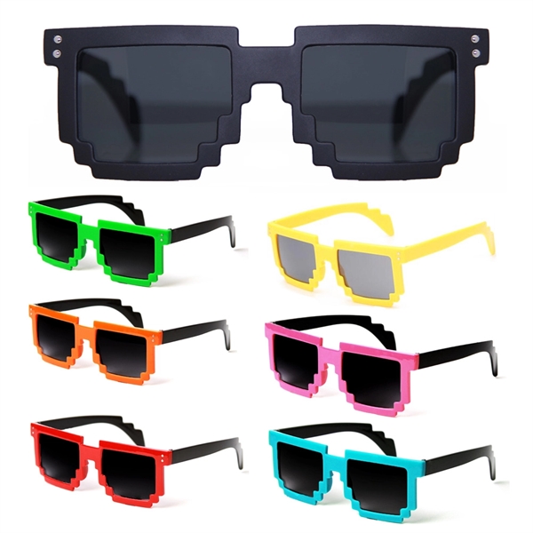 Pixelated 8 Bit Sunglasses - Image 1