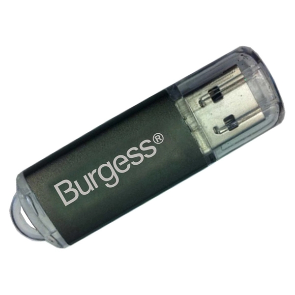 Metal USB Drive with Clear Cap - Image 1
