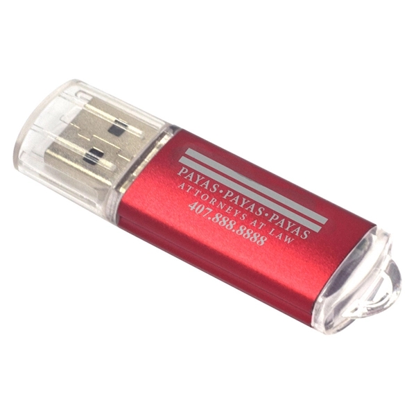 Metal USB Drive with Clear Cap - Image 3