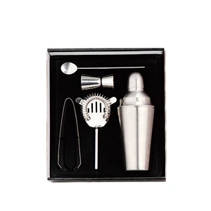 5 Piece Stainless Steel  Cocktail Shaker set