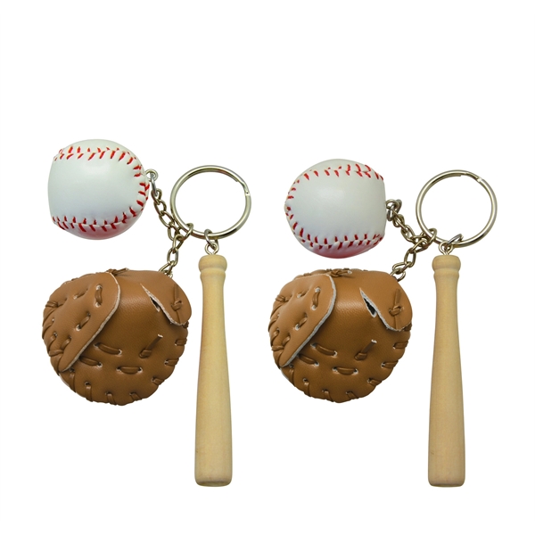 Baseball Glove Keychain Brwon - Image 5