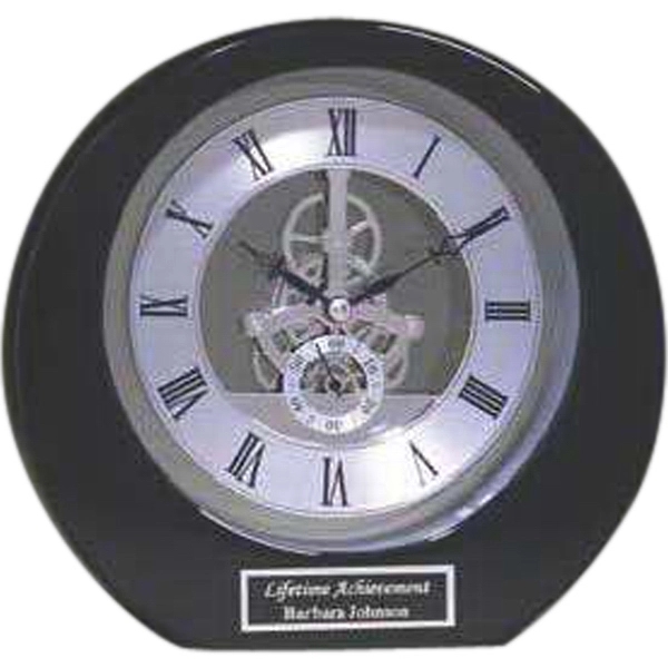 Silver Accent Clock - Image 1