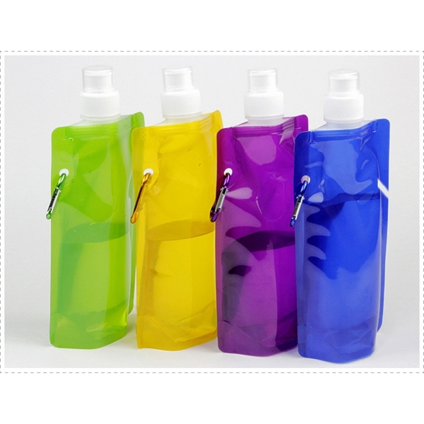 16 Oz. BPA-Free Foldable and Reusable Water Bottle ( 480ML ) - Image 4