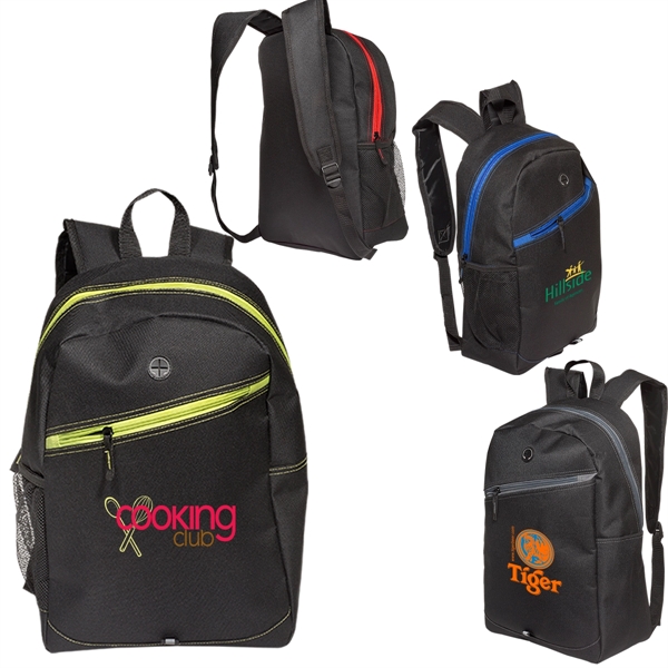Color Zippin' Laptop Backpack - Image 2