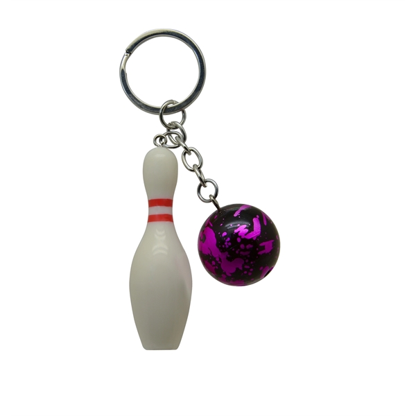 Bowling Keychain Rose Red - Image 7