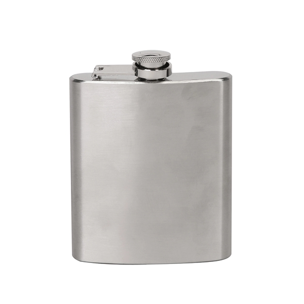 7 Oz. Stainless Steel Liquor Flask-BPA - Image 2