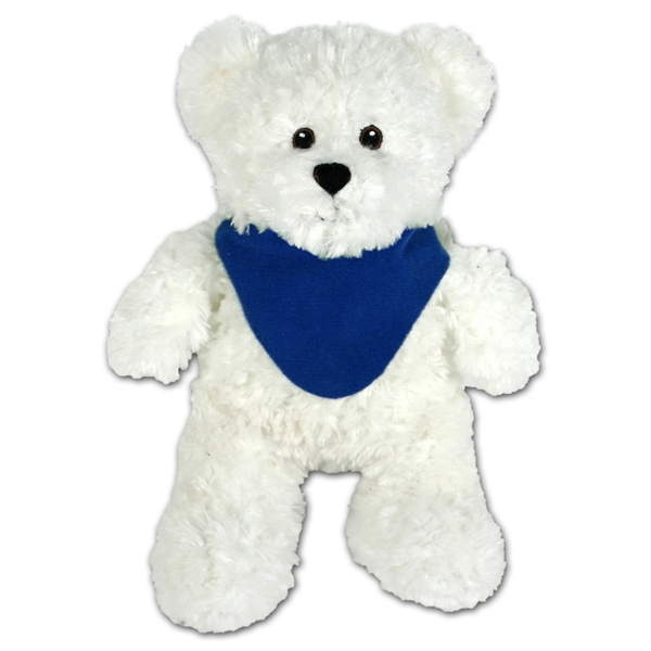 12" White Bear with Embroidered Eyes - Image 7