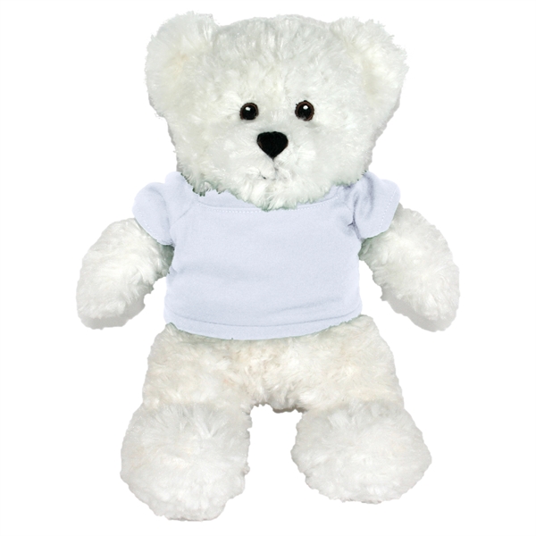 12" White Bear with Embroidered Eyes - Image 8