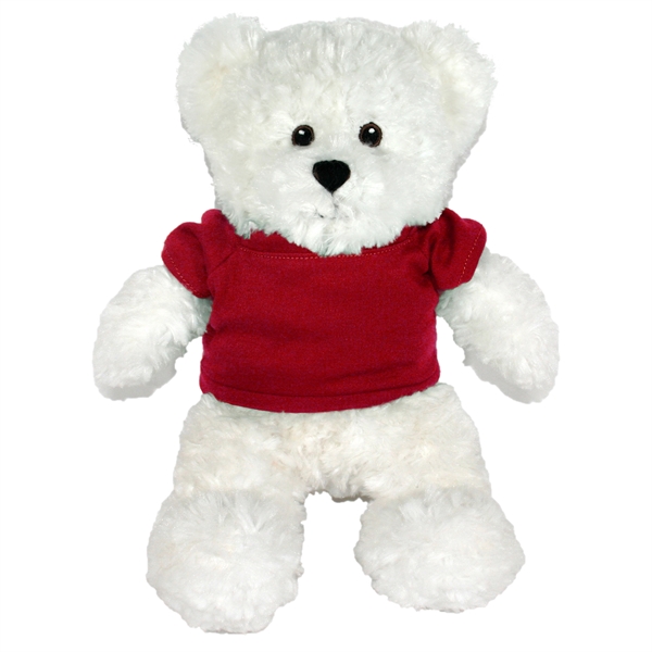 12" White Bear with Embroidered Eyes - Image 9
